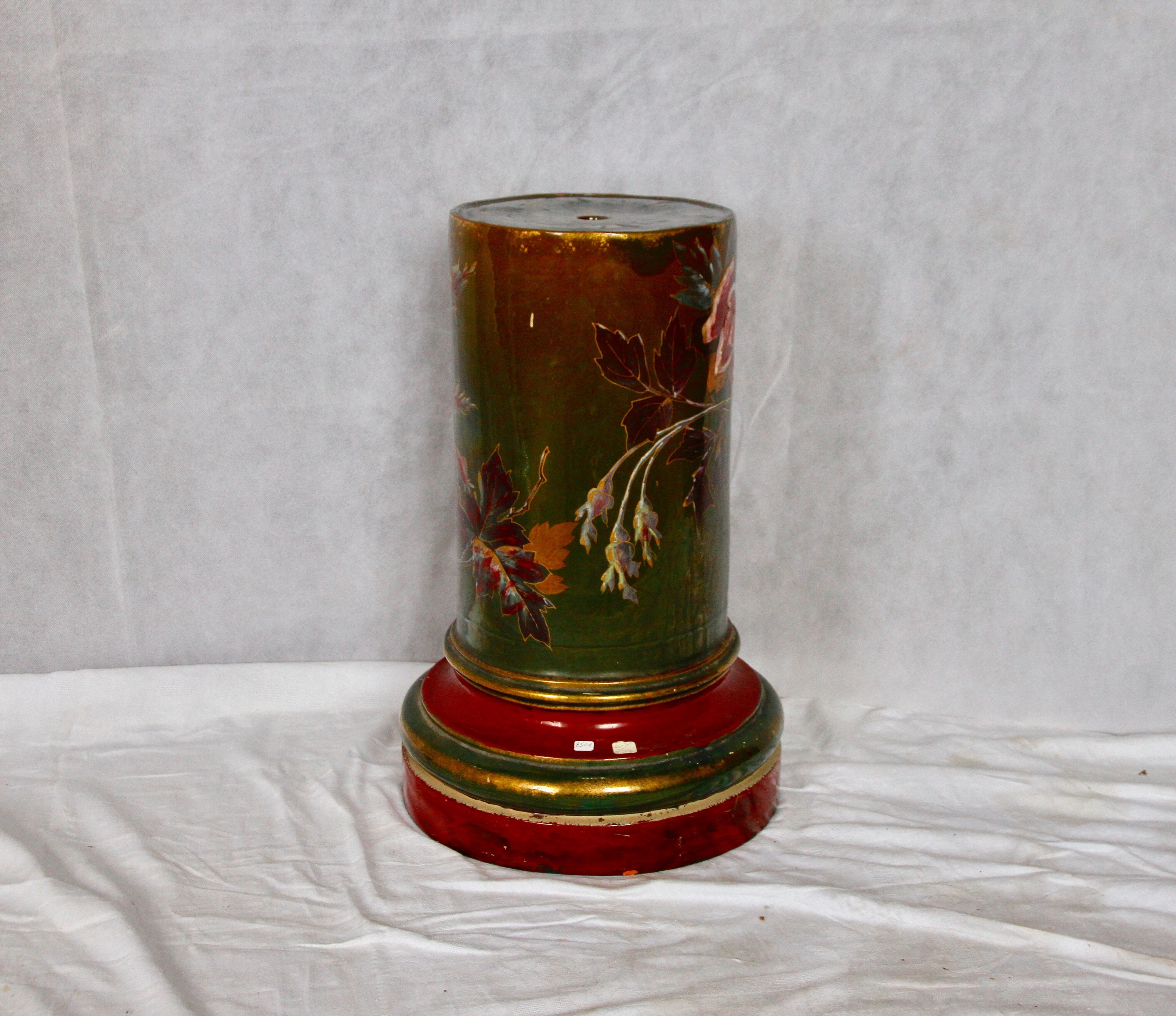 Truncated column / glazed terracotta harness, 20th century