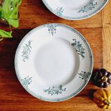 Set of 12 flat plates with slight defects Saint Amand 1932