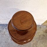 Pedestal table - Mute mahogany servant - With three trays resting on a tripod base - 1880