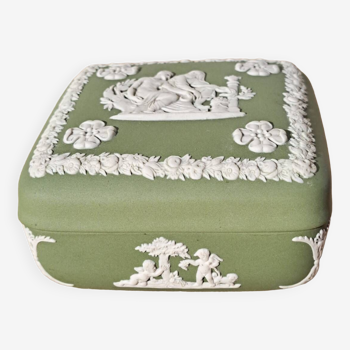 Vintage wedgwood box in bisque porcelain