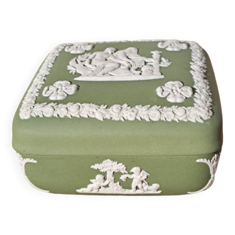 Vintage wedgwood box in bisque porcelain