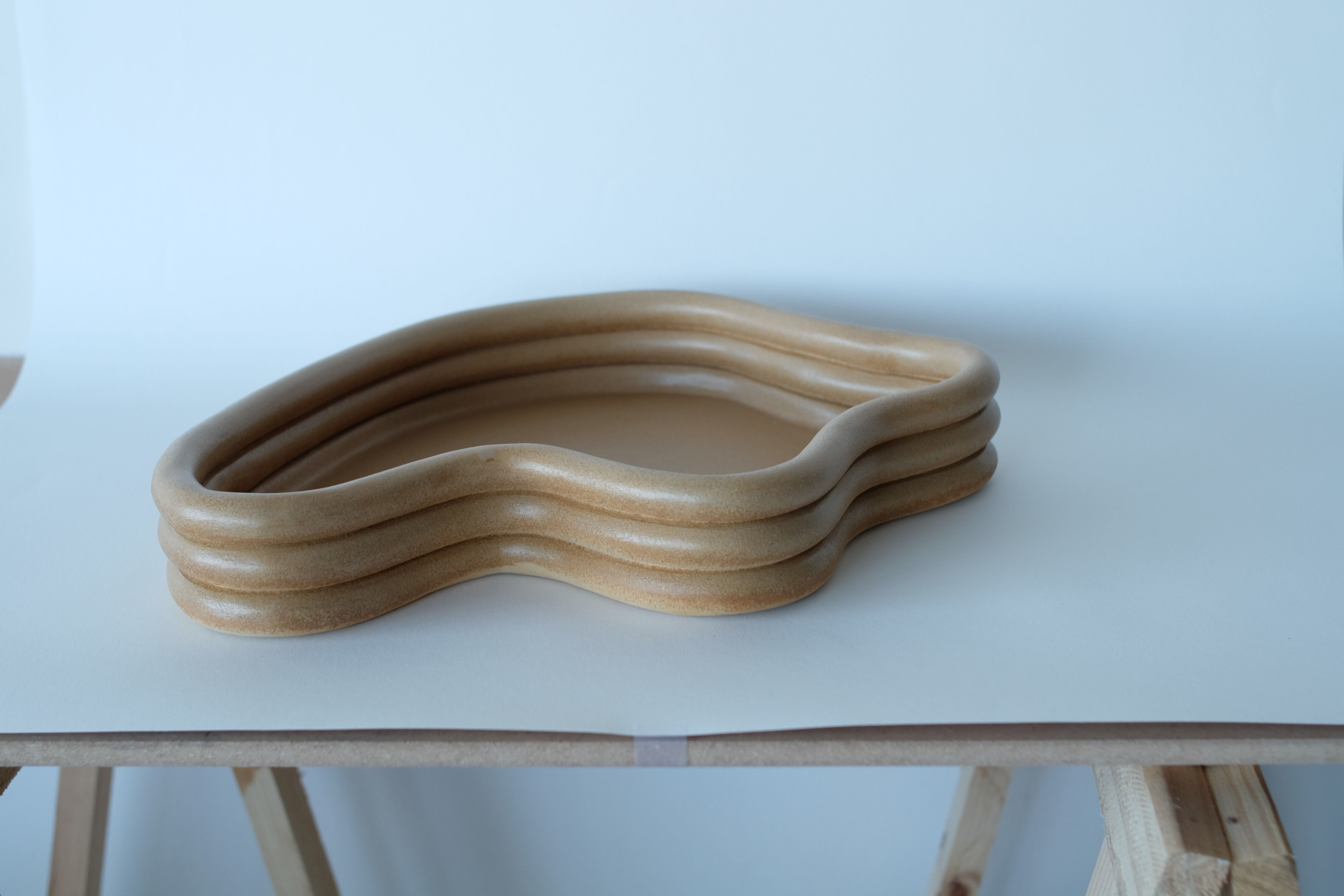 Centerpiece Mother satin coffee - Sophie Parachey