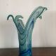 Vase vintage en verre de Murano bleu