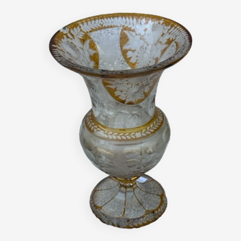 Vase en verre de Bohême