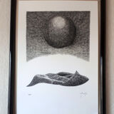 "sunset" Chinese ink on paper