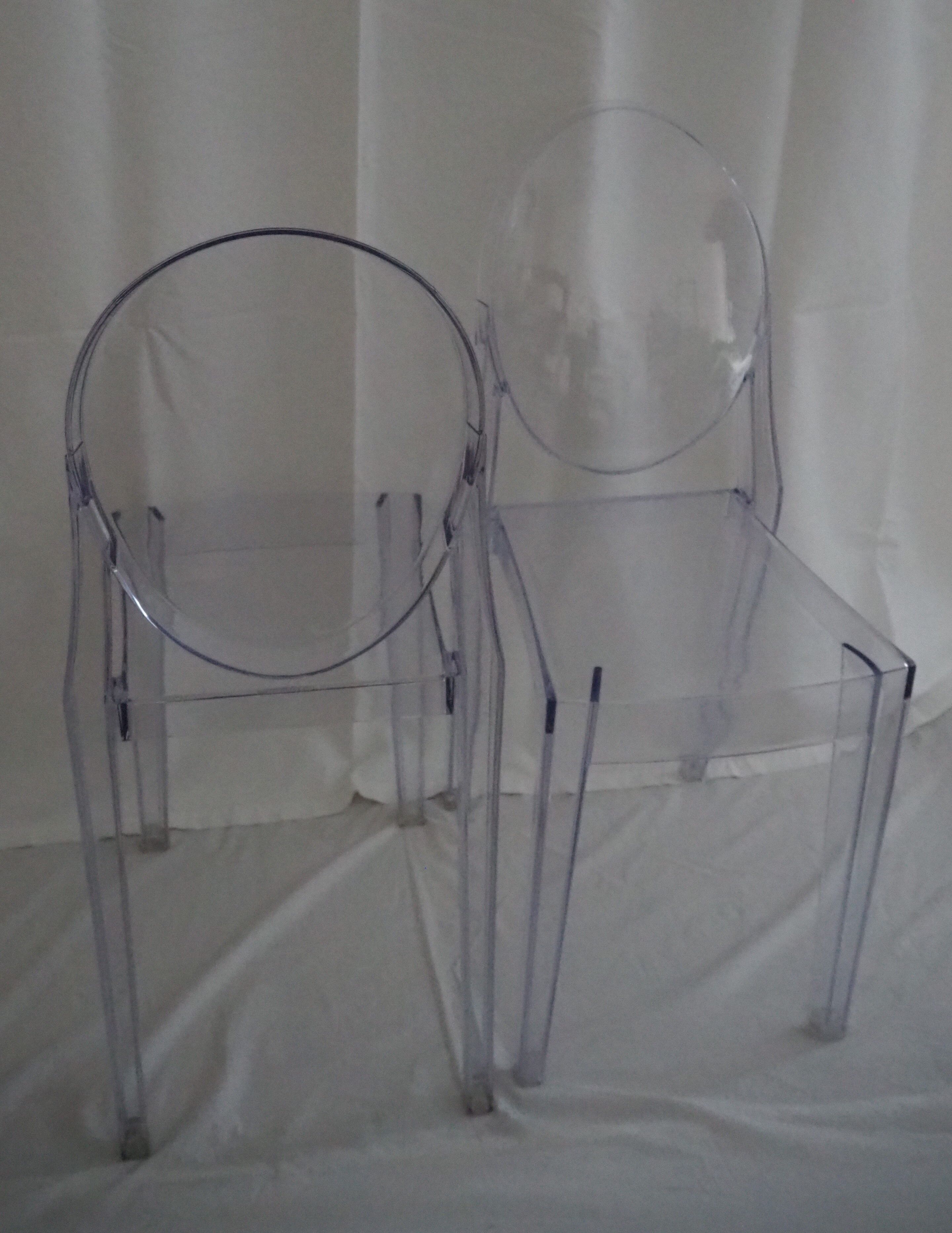 Pair of stackable chairs Victoria Ghost / Polycarbonate 2.0