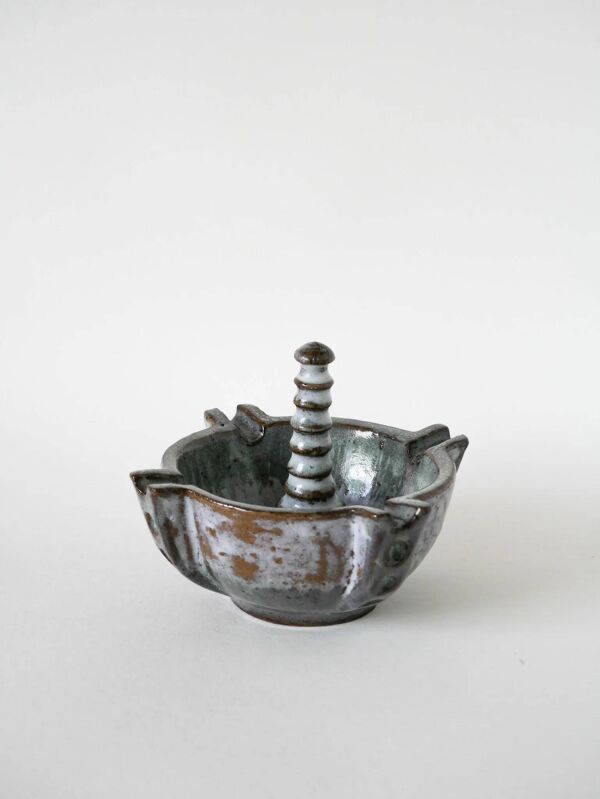 Mortier avec pilon en céramique, design, Allemagne, 1970