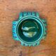 Antique Green Ceramic Ashtray Pocket Empty Vintage