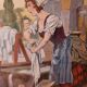 3 old Cinderella illustrations framed under glass