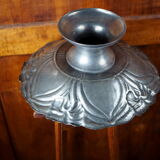 Piedouche tin cut with lily patterns - art nouveau - xxth century