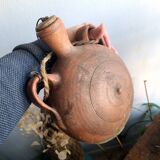 Old Provençal terracotta gourd