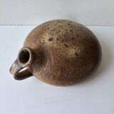 Ancienne Gourde bouteille en grès signée Jacques Migeon LA BORNE (Cher)