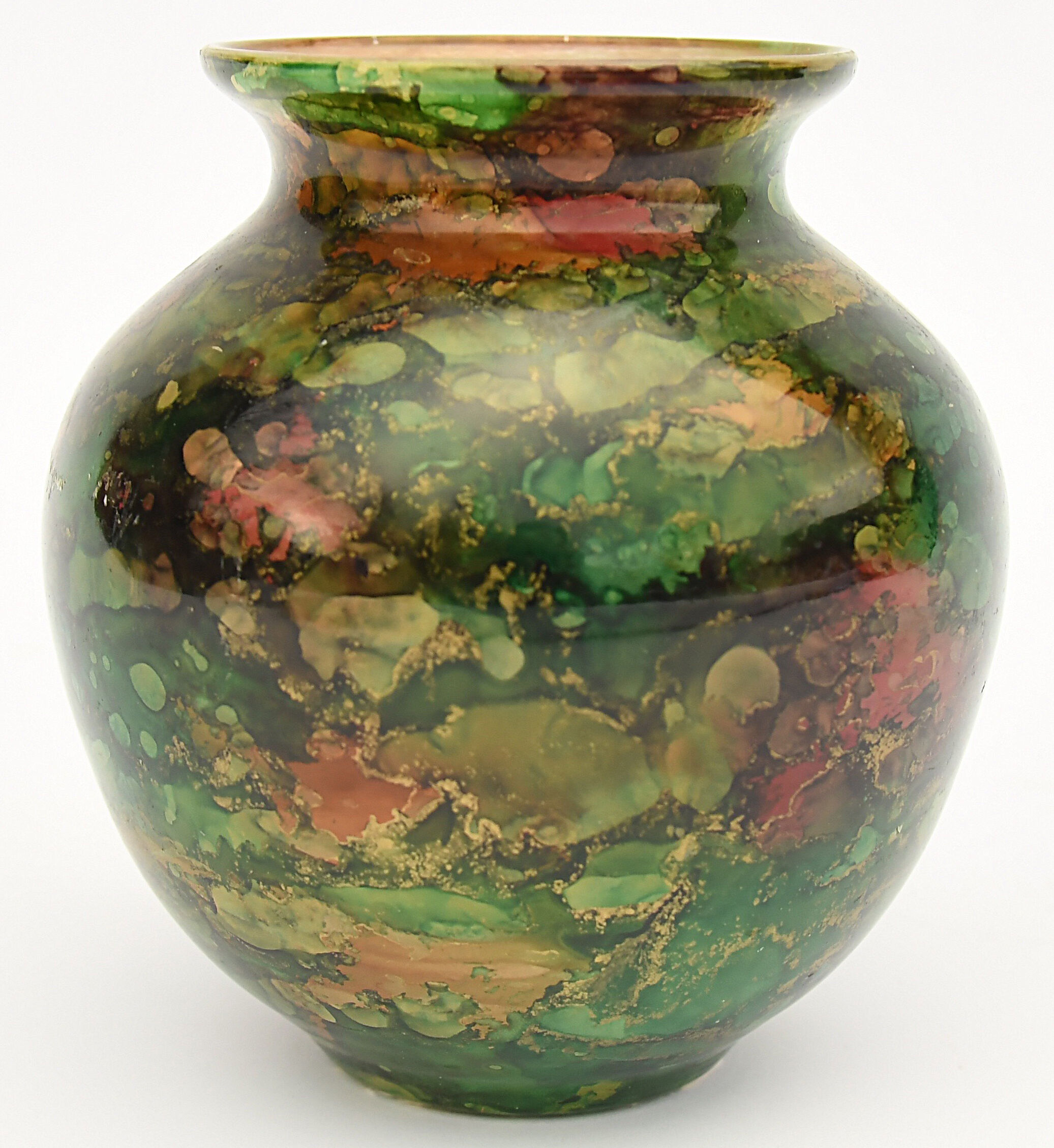 Lacquered glass vase by Mistigri Chapoutier