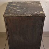 Art Deco walnut bedside table