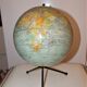 Vintage map 1950 Girard and Barrere globe