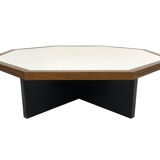 Vintage coffee table wenge hexagon 1960