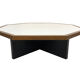 Table basse hexagonale en wengé 1960