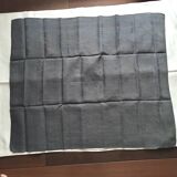 Old embroidered table napkin MA dark grey