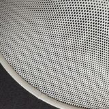 Suspension of the 80s in perforated white metal