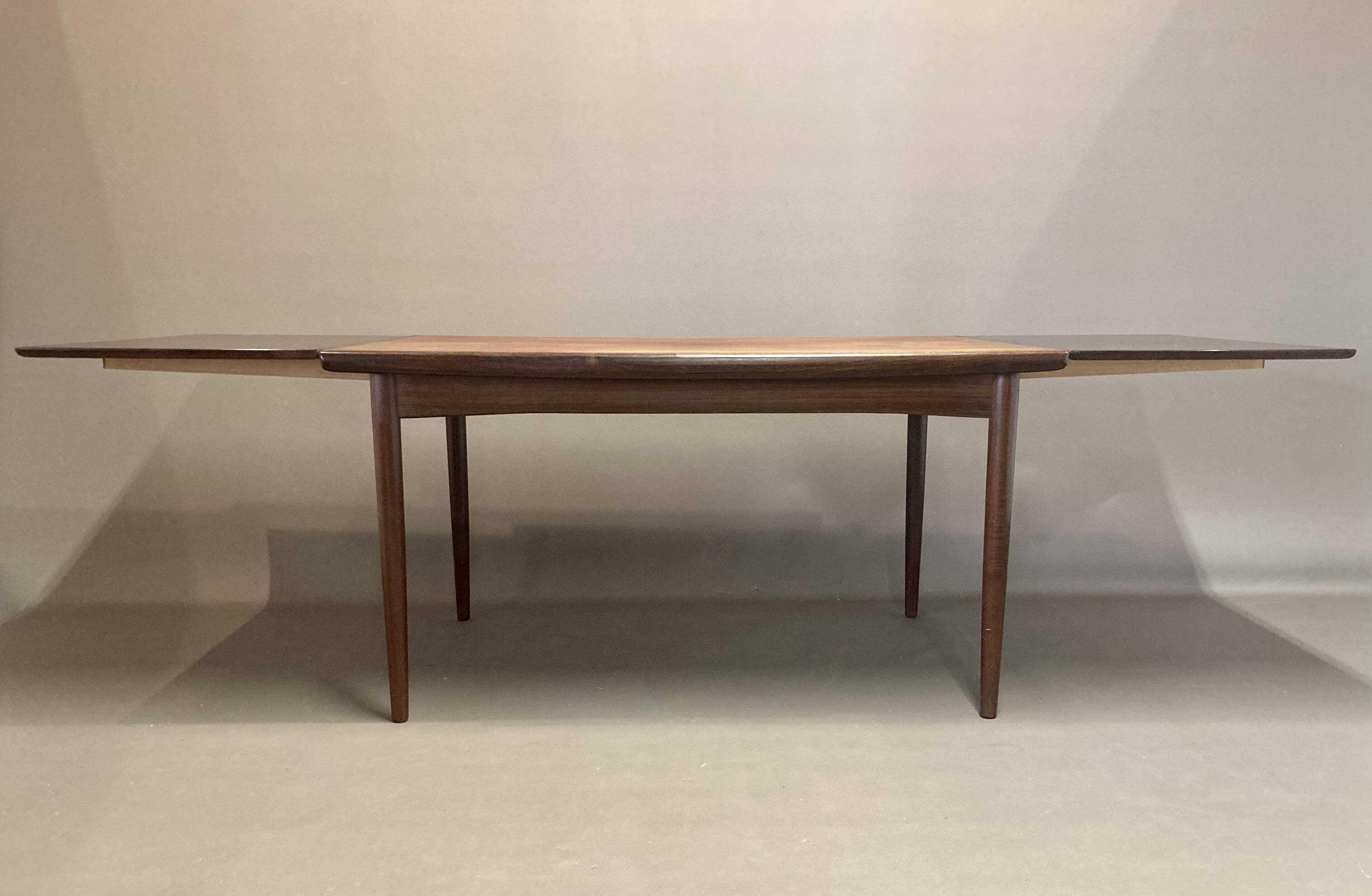 Rosewood extending high table "Scandinavian Design" 1950.