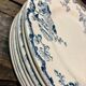 Lot of 8 plates KG Lunéville model Fontainebleau