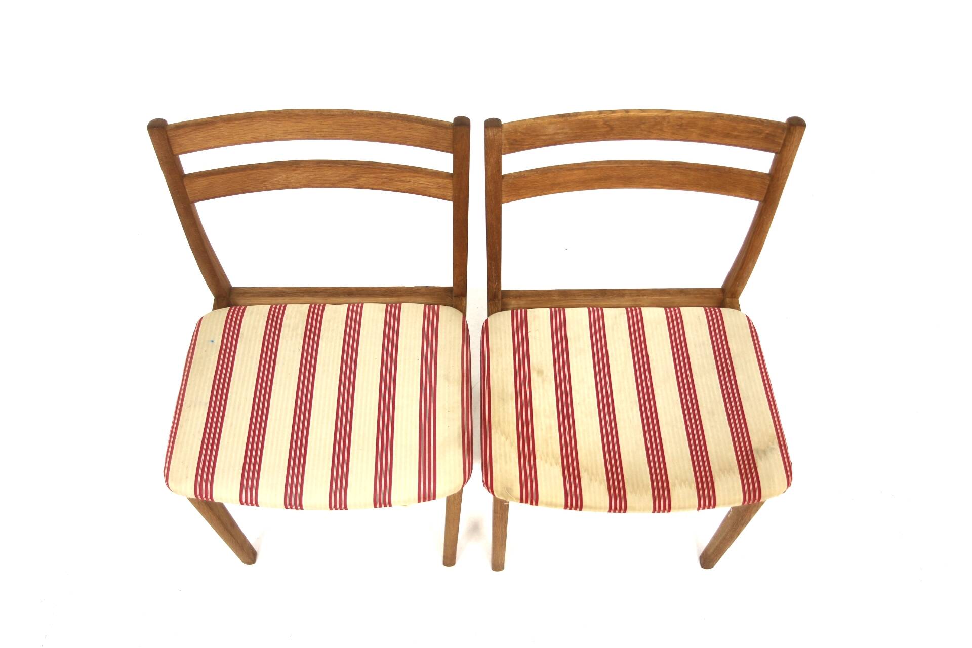 Set of 2 Scandinavian oak chairs, Henri Rosengren, Denmark, 1960