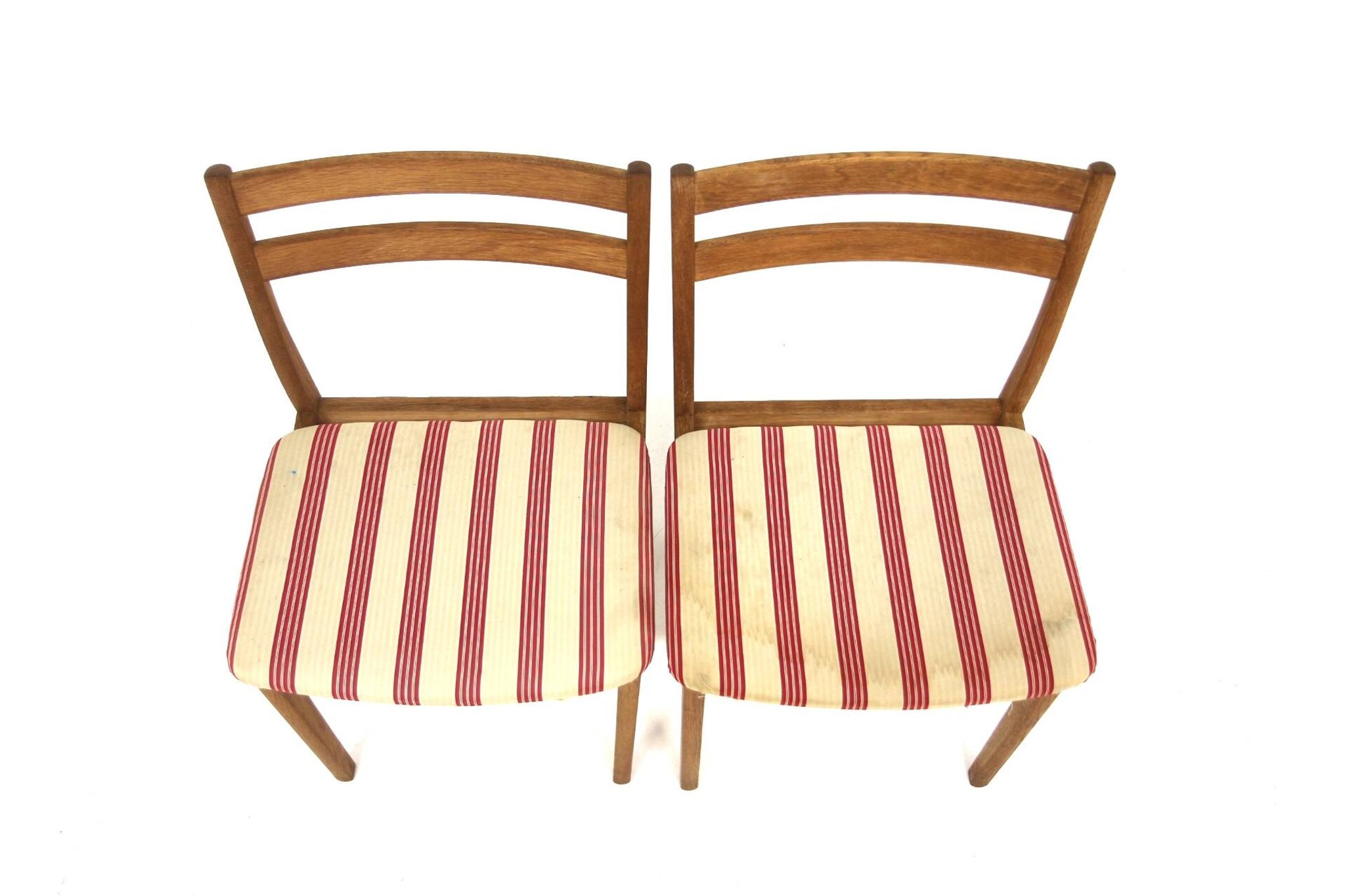 2 chaises scandinaves en chêne, Henri Rosengren, Danemark, 1960