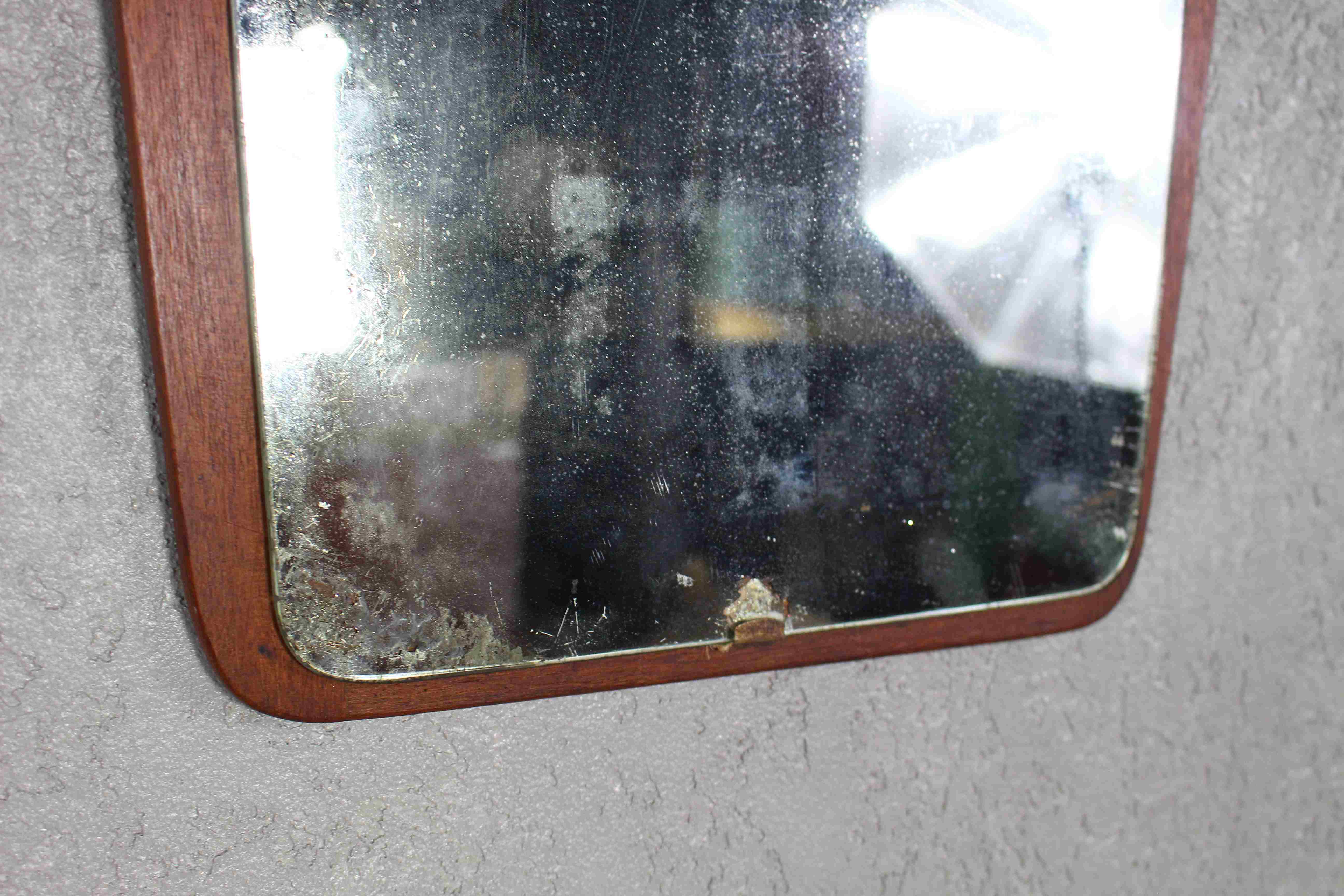 Danish mid century  teak mirror, 1960s