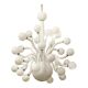 Huge Contemporary Pop Milky-White Murano Glass Chandelier by Simoeng