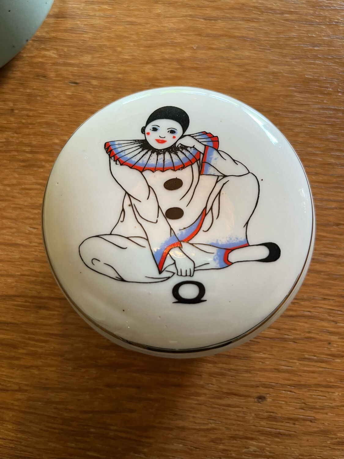 Pierrot porcelain box
