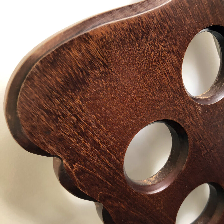 Lot de 4 chaises brutalistes vintage 50's