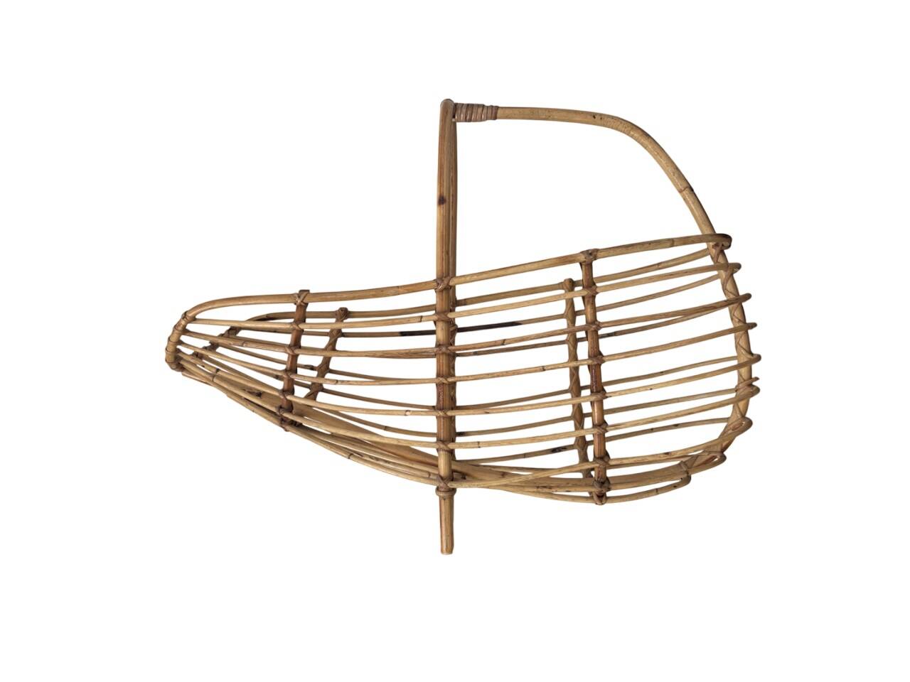 Rattan magazine rack by Franco Albini, 1960