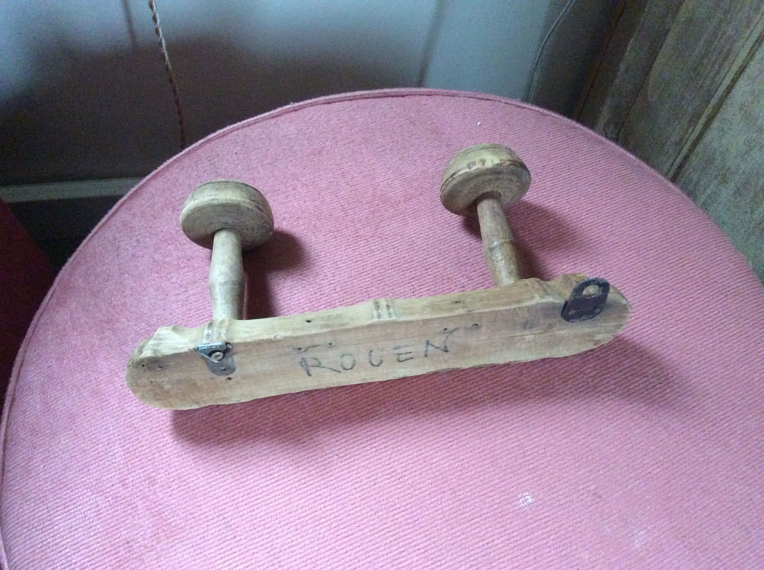 Wooden coat rack