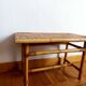 Bamboo coffee table in Audoux Minet vintage style from the 1960s.