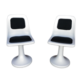 Pair of tulip foot chairs circa 1970