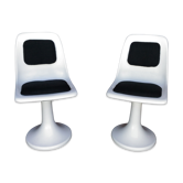 Pair of tulip foot chairs circa 1970