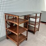 70s rattan desk