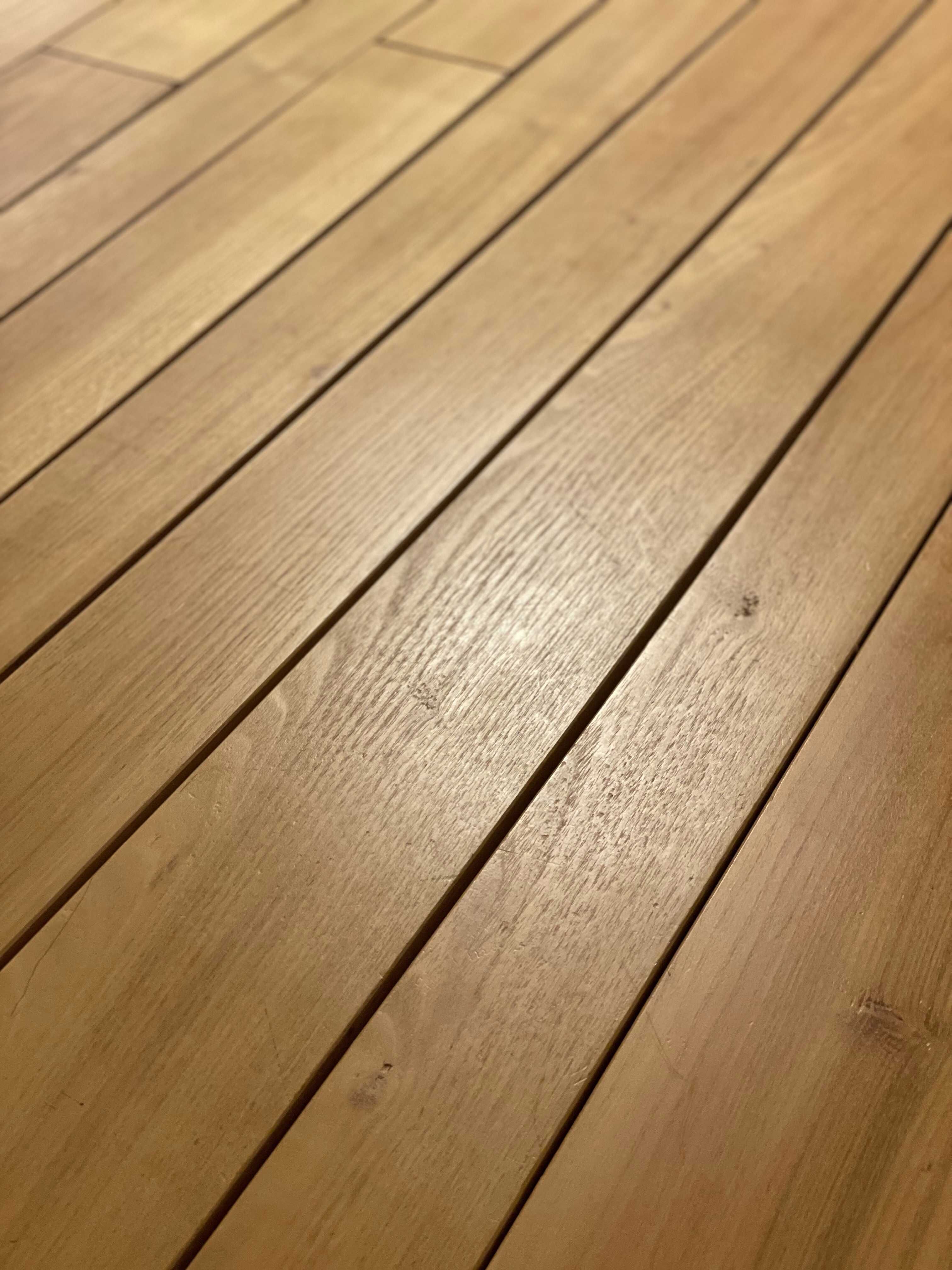 Wooden table in solid