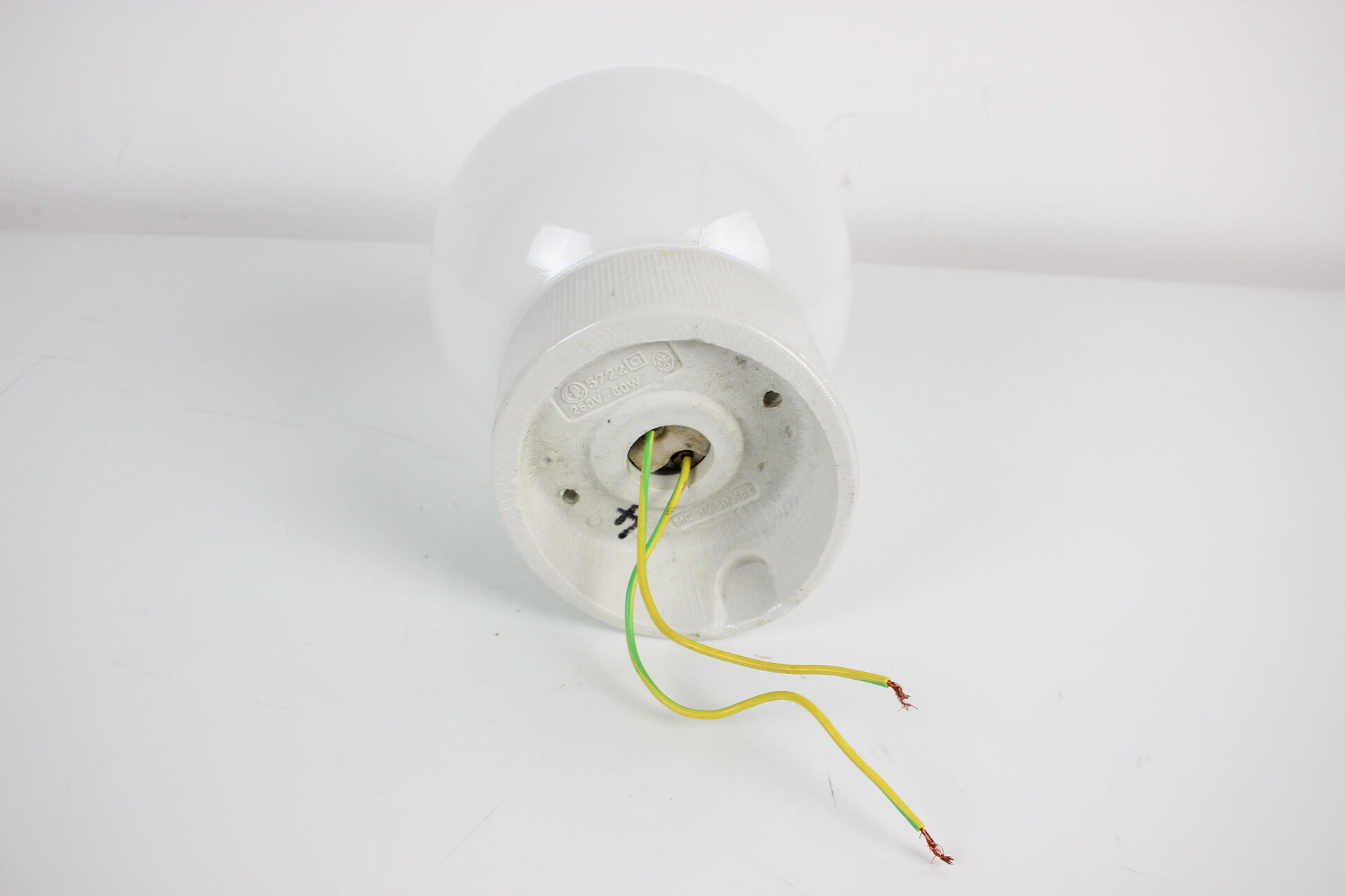 1960's Wall Lamp Porcelain and Glass, Czechoslovakia