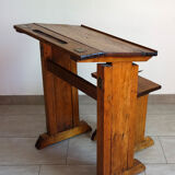Architect's table and stool by Féret, France, 1890