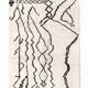 Moroccan Berber rug Azilal ecru and black 2.08x1.33m