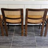 Set of 4 Baumann chairs, 1970s