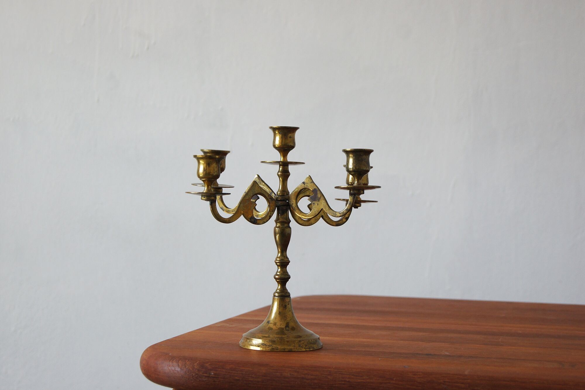 Vintage Swedish Brass Candleholder from Scandia Massing, 1950s
