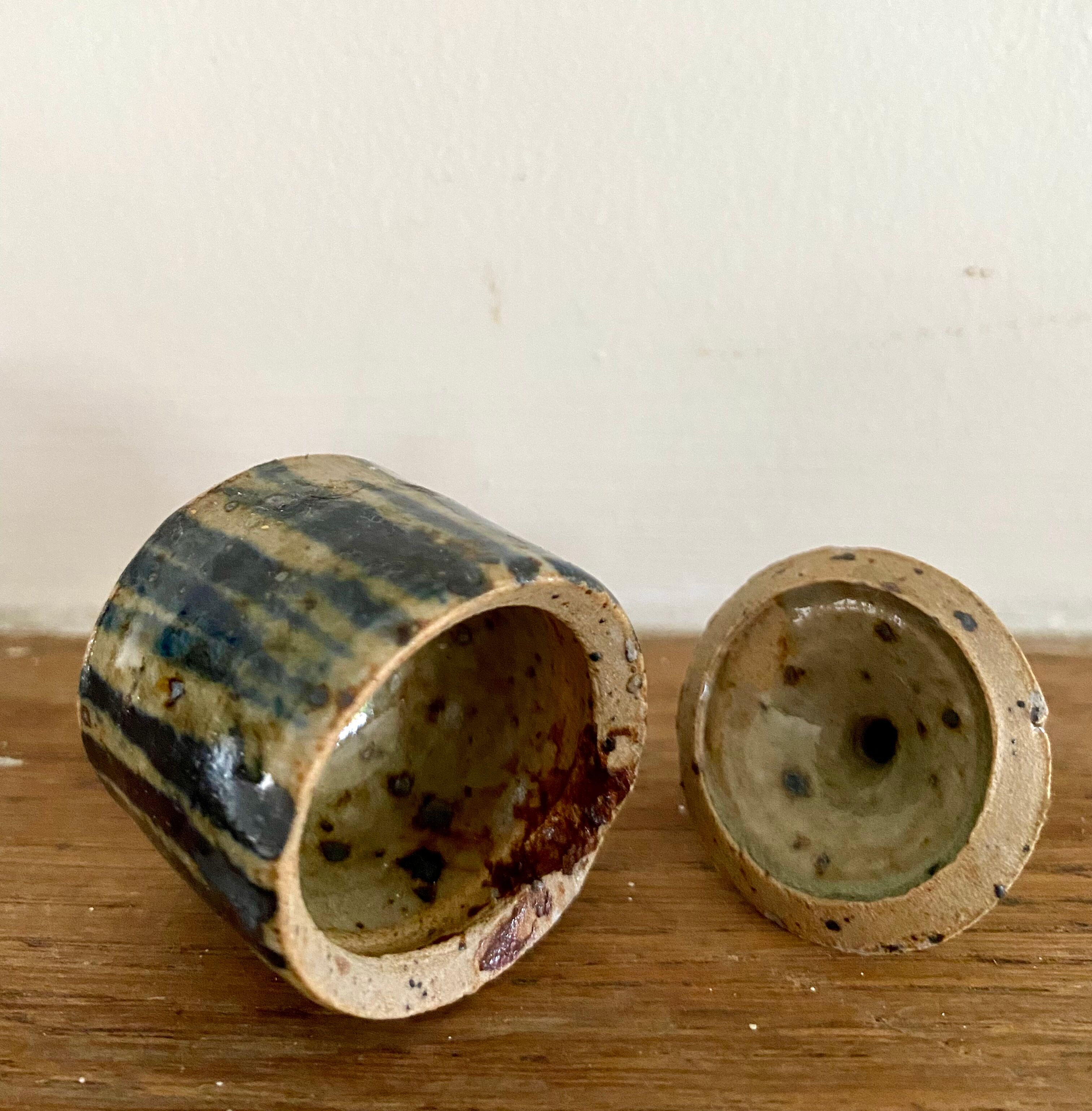 Miniature glazed stoneware box