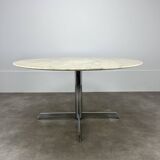 Roche Bobois round marble table for 6 people, 1970s