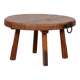 Table basse en chêne dans le goût de Jean Touret, 1950