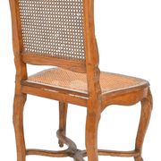 4 caned chairs from the Louis XV period stamped by Charles Delenoncourt.