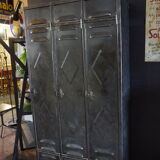 Industrial locker room three doors