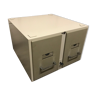 Industrial metal filing cabinets with two long vintage drawers Grey/Beige Brand Vandex