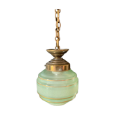 Vintage glass pendant lamp